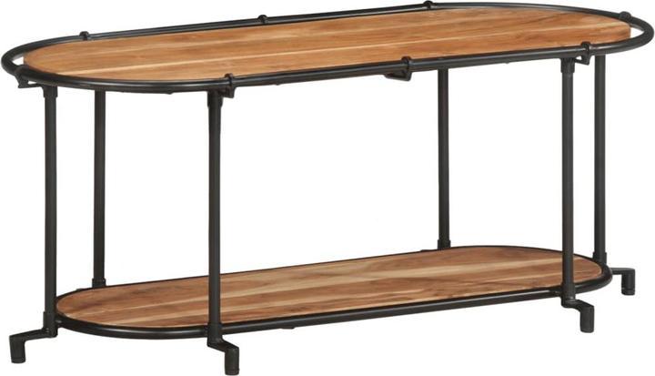 Immagine prodotto vidaXL Mobile TV Mobile TV basso Tavolo TV in legno massiccio di acacia (100 x 42 x 40 cm)