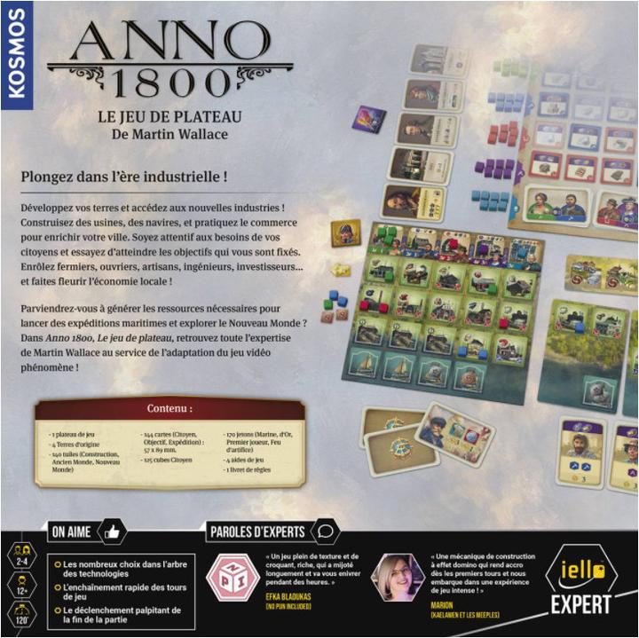Immagine prodotto Iello ANNO 1800 12+/2-4 (Francese, 2 - 4 Giocatori)