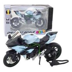 [n]fibrecare Sport-Motorrad-Metalllichter, Geräusche, Silber, 1:12