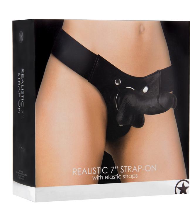 Actual product image Ouch! Realistic - 7 Inch - Strap-On