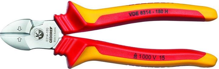 Actual product image Gedore VDE 8314180 VDEPowerSide cutters VDE Insulation of sleeves (185 mm)