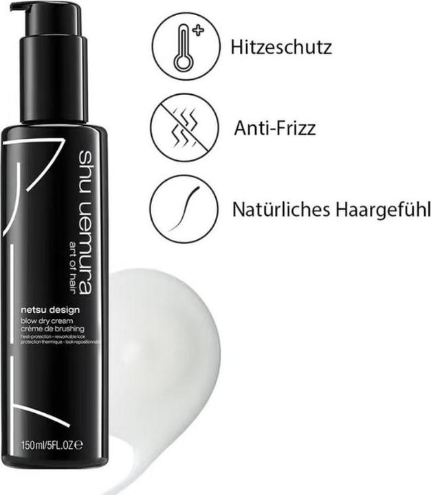 Actual product image Shu Uemura Netsu Design Blow Dry Cream (Hair cream, 150 ml)