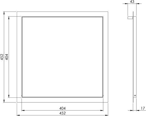 Actual product image Europlast REVISION DOOR FOR DRYWALL (400X400)