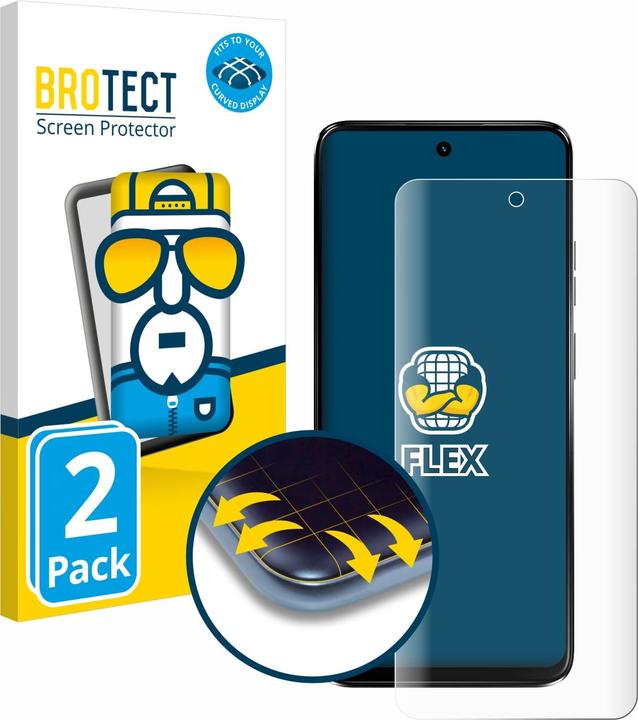 Actual product image BROTECT Full-Screen Protector (2 Piece, Motorola Moto G34)