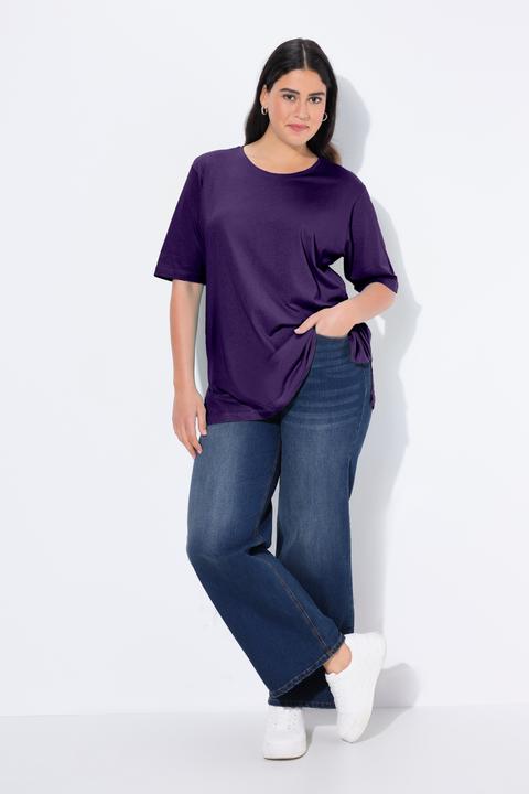 Produktbild Ulla Popken T-Shirt, Rundhalsausschnitt, Relaxed, Halbarm (68)
