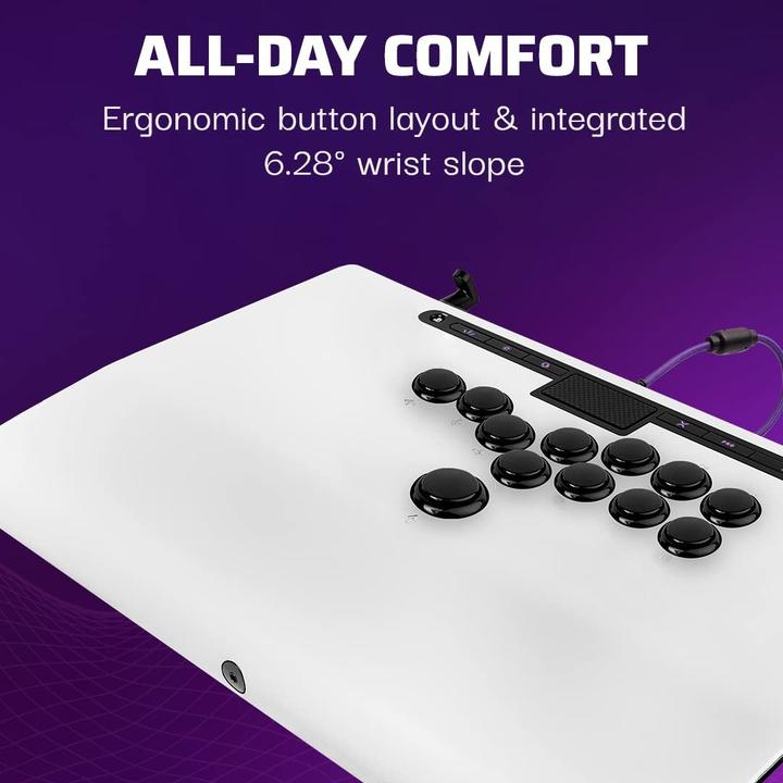Actual product image Victrix Pro FS-12 Arcade Fight Stick: White (PC, PS4, PS5)