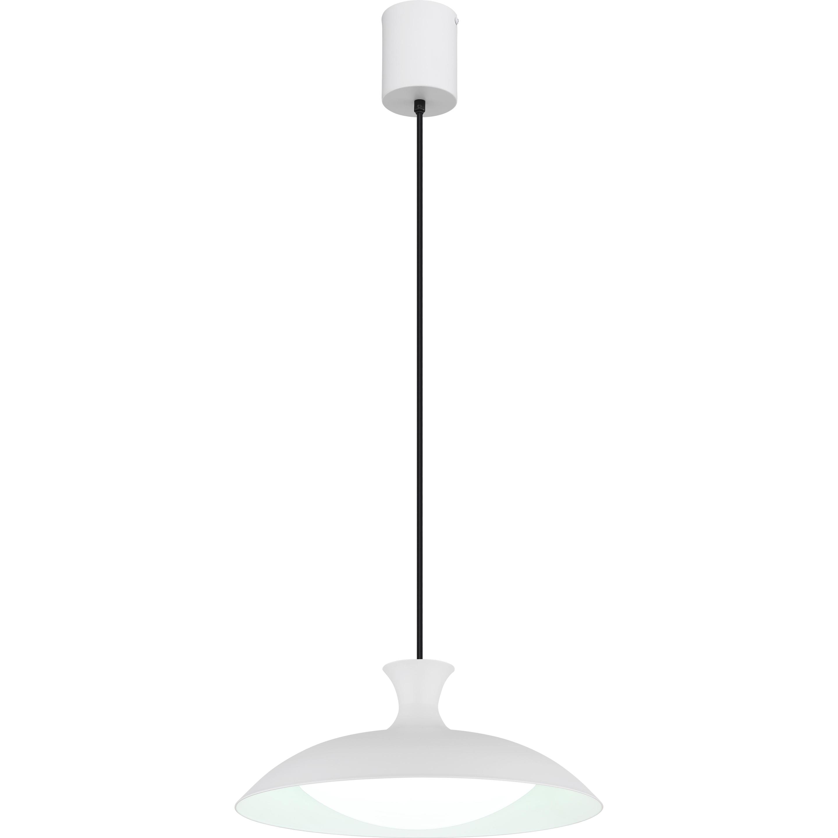 Globo, Lampada a sospensione, Rocha LED Hängeleuchte 18W CCT Weiss Matt, Metall Memoryfunktion Ø40cm 15781W (2030 lm)