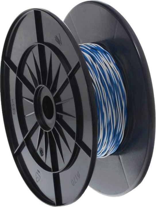 Produktbild Cobinet Schaltdraht YV 2x0.6/1.1 weiss/blau 100 m (100 m)