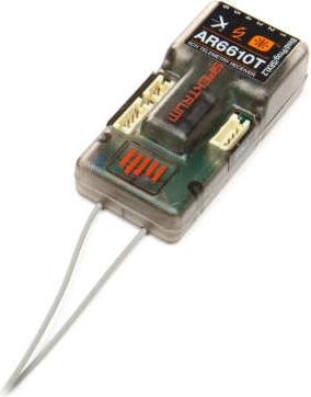 Actual product image Spektrum AR6610T 6 Channel DSMX Telemetry Receiver