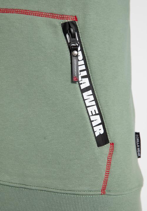 Immagine prodotto Gorilla Wear Georgia Zip Hoody - Grün (M)