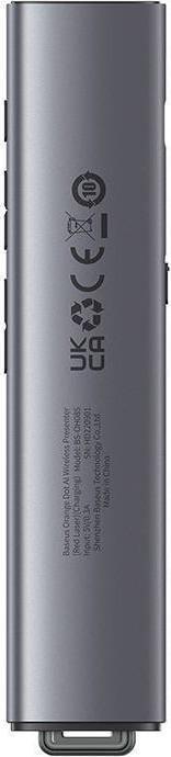 Immagine prodotto Baseus Orange Dot Telecomando multifunzione per presentazioni, con puntatore laser rosso - grigio