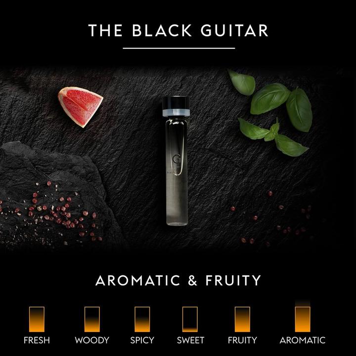 Actual product image Gammon 9458 Black Notes Perfume Starter Set G (2x20 ml), the aromatic and fruity BLACK GUITAR for men (Eau de parfum, 40 ml)