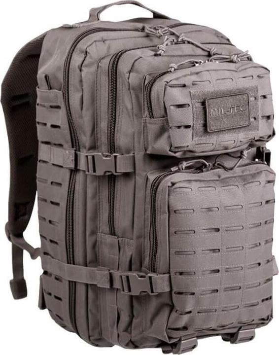 Actual product image Mil-tec US Assault Backpack L Laser Cut, grey (36 l)