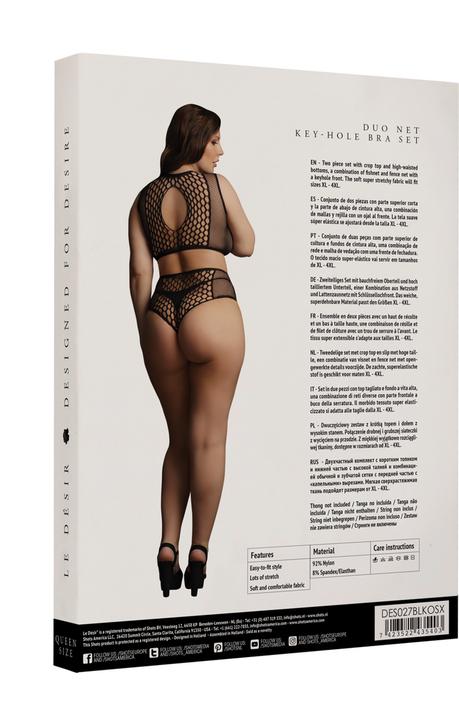 Actual product image Le Désir Duo Net Key-Hole Bra Set - OSX (L)