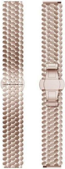 Beline pasek Watch 20mm Metal Honeycomb różowo-złoty /rosegold box