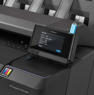 Produktbild HP DesignJet T2500 e-MFP 914mm/ 36 Zoll Drucker (CR358A) (Tintenpatrone, Farbe)