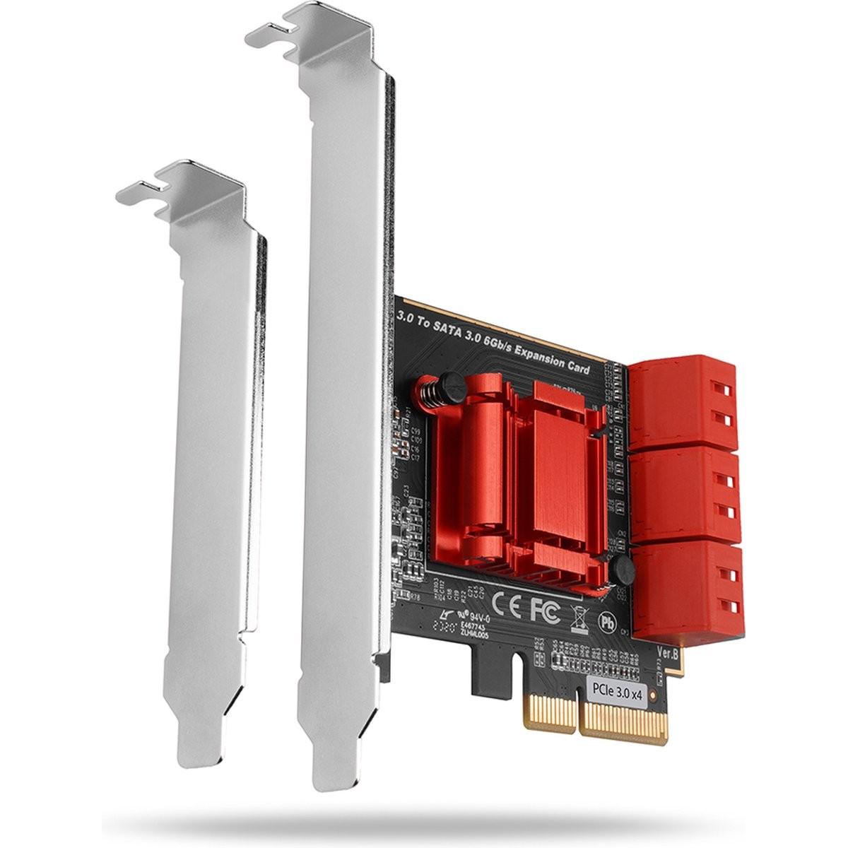 Axagon PCES-SA6 interface cards/adapter Internal SATA, Storage Controller