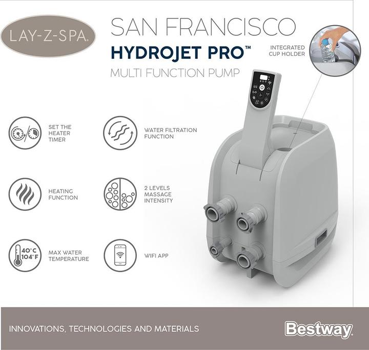 Image du produit Bestway Lay-Z-Spa San Francisco Smart Hydro Jet Pro (7 pers.)