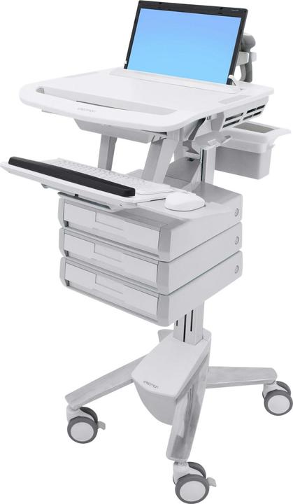 Actual product image Ergotron Laptop Cart, 3 Drawers - Trolley - for notebook / PC equipment (open architectu