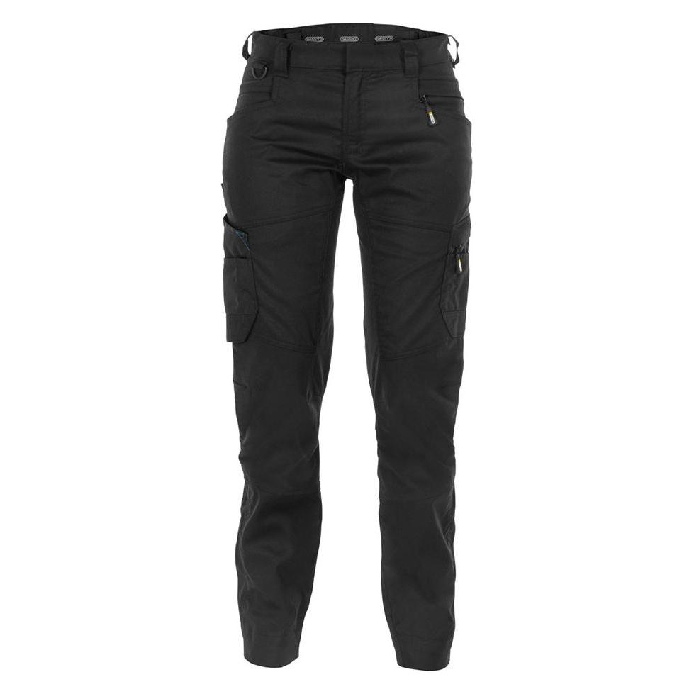 Dassy, Werkbroek, Dames Stretchbroek Helix Antracietgrijs/zwart, Maat 36 (36)