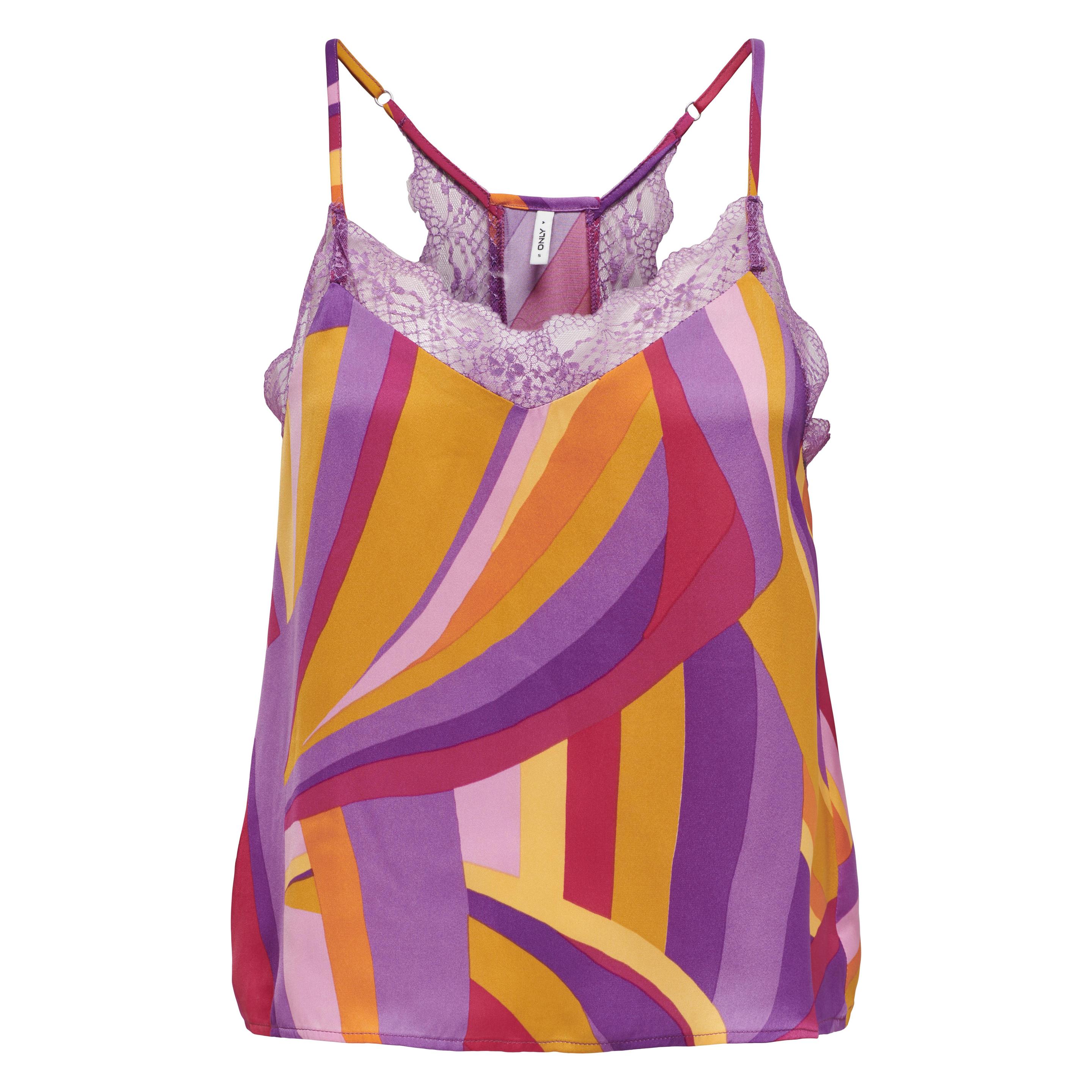 Only, Damen, Blusen, Onlfelicia Lace Singlet Cs Ptm, Rosa, (S)