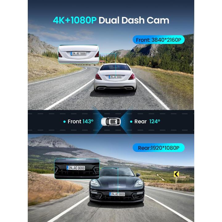 Actual product image DDpai Z50 Pro Dual (Built-in display, GPS receiver, 4K)