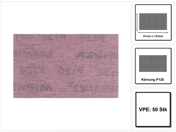 Produktbild Mirka ABRANET Schleifstreifen Grip 81x133mm P120 50 Stk. ( 5417805012 ) (P120)