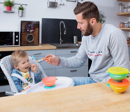 Produktbild Badabulle Funcolor Bowls mit Deckel & Saugnapf