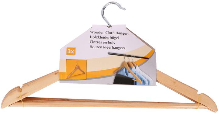 Champ Clothes hanger - set made of wood 3 pcs. (3 x)