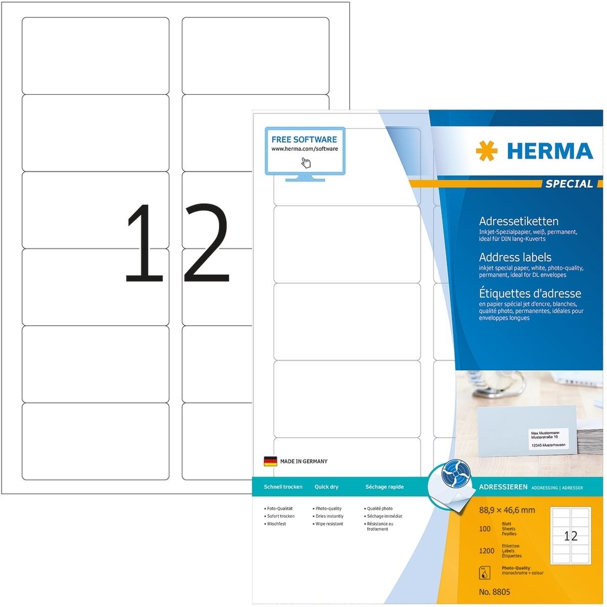 Herma, Etiketten, Inkjet 88.. Papier