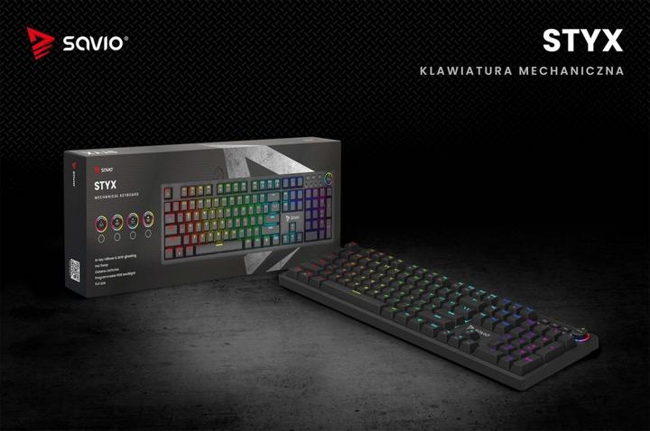Image du produit Savio STYX Mechanical Keyboard Outemu Red Hot Swap RGB (ING. Int., Filaire)
