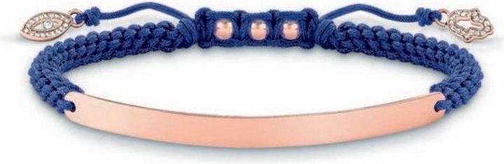 Immagine prodotto Thomas Sabo Bracciale Occhio Nazar Blu (21 cm, Argento, Materiale sintetico)