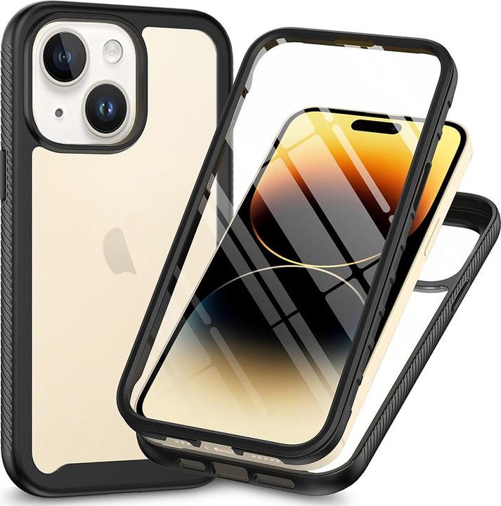 Actual product image Techsuit - Defense360 Pro + Screen Protector - iPhone 15 Plus - Black (Apple iPhone 15 Plus)