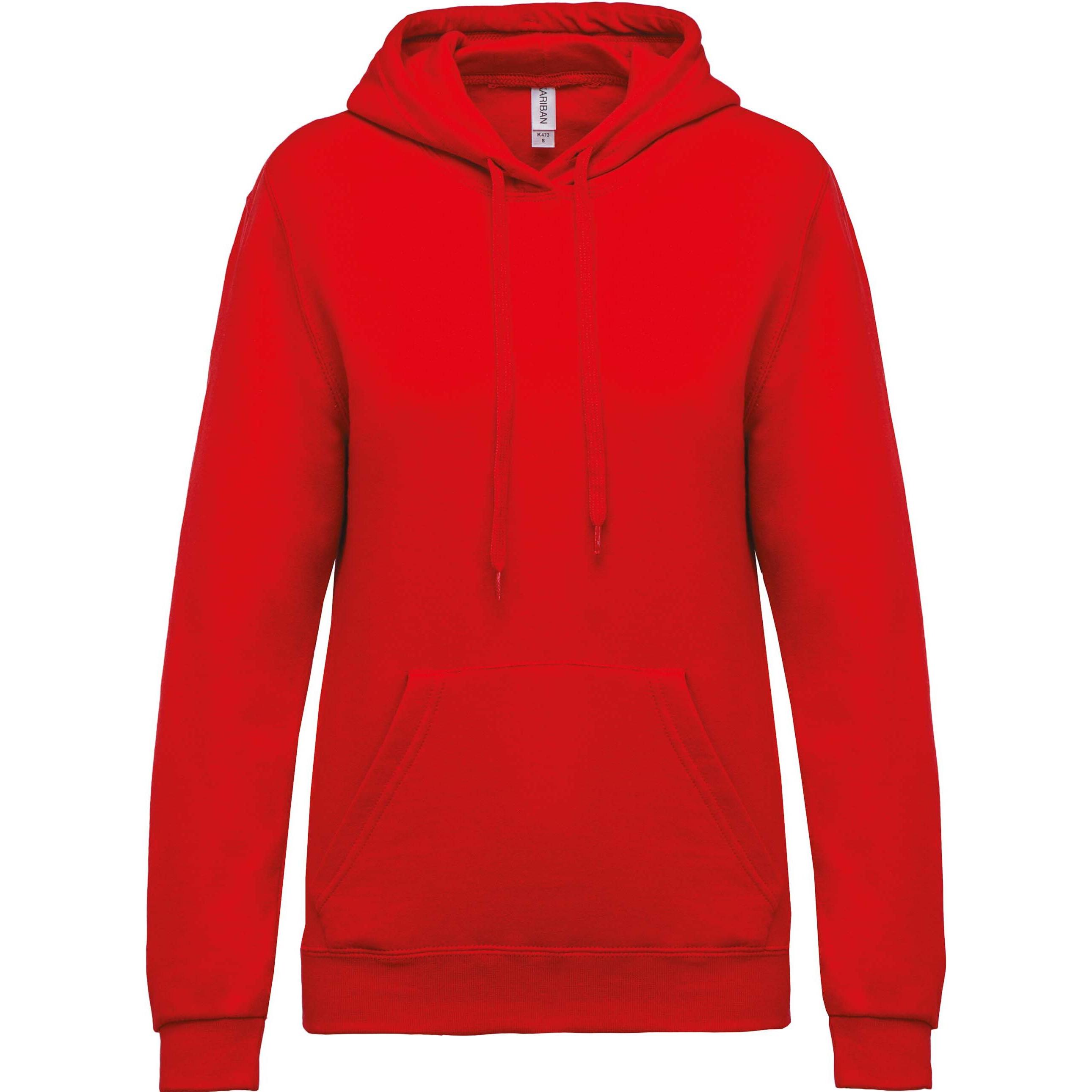 Kariban, Herren, Pullover, Hoodie Damen, Rot, (M)