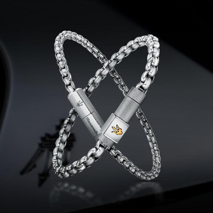 Image du produit Maserati Bracelet en acier (22 cm, Acier inoxydable)
