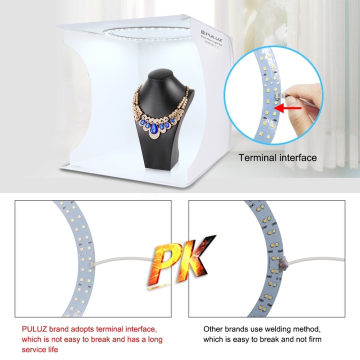 Immagine prodotto Puluz Shooting Box Studio Shooting Tent Box Kit 30 (33 cm, 33 cm)