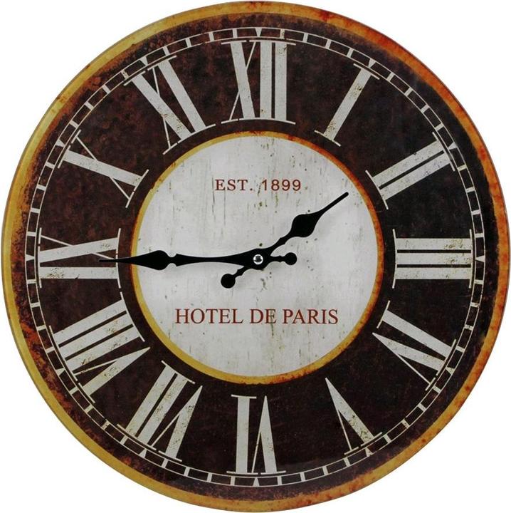 Safe Rustikale GlasWanduhr (40 cm)