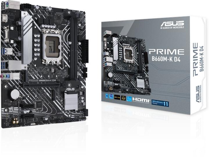 Image du produit ASUS Carte mère||Intel B660|LGA1700|MicroATX|Mémoire DDR4 (LGA 1700, Intel B660, mATX)