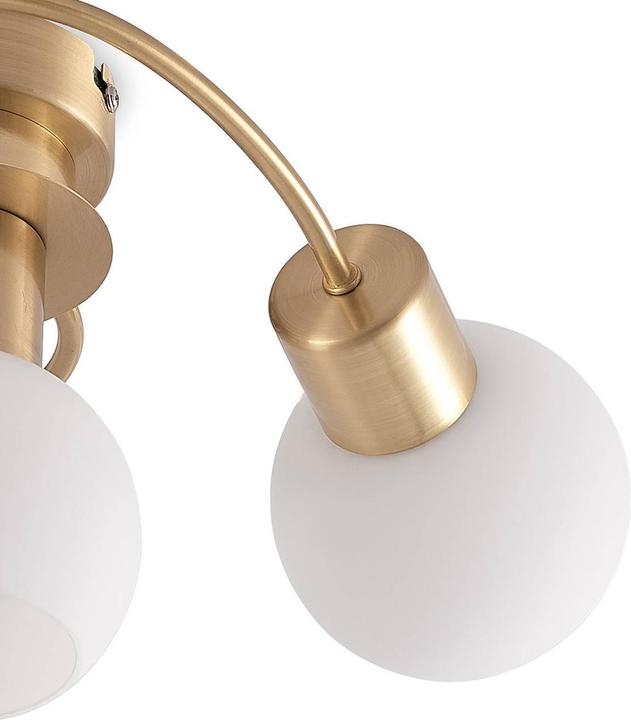Actual product image Lindby LED ceiling light Ciala, 3fl, brass (1410 lm, E14)