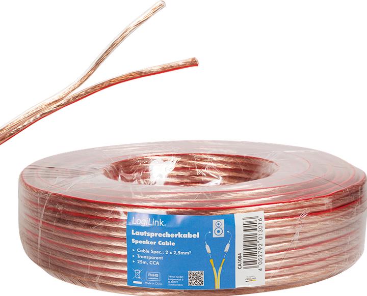 Image du produit LogiLink CA Câble de haut-parleur (25 m, 2.50 mm²² mm)