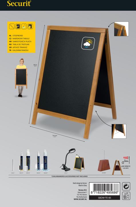Produktbild Securit Kreidetafelständer (Wandtafel, 56 x 89 cm)