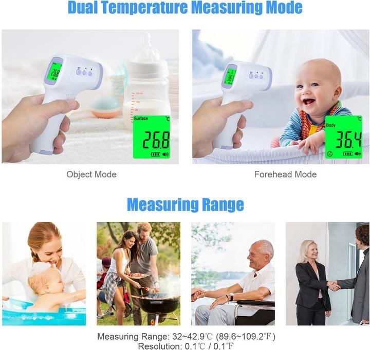 Produktbild Cbx Multifunktionaler Infrarot Thermometer (Berührungslos)