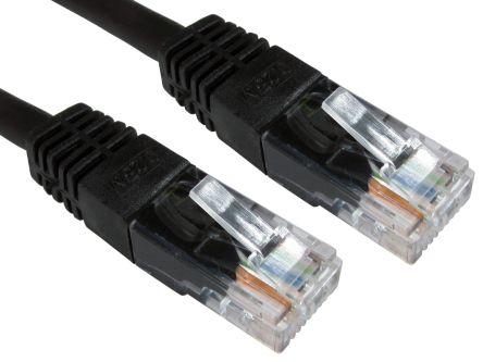 Immagine prodotto RS PRO Cavo Ethernet Cat.6, 15m, nero Cavo patch (CAT6, 15 m)