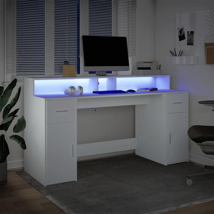 Immagine prodotto VidaXL Scrivania a LED (160 x 55 x 91 cm)