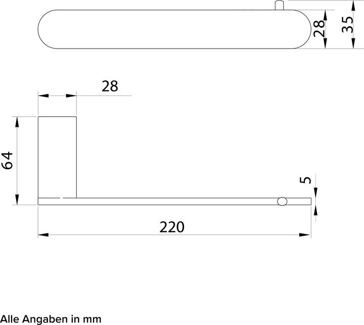 Actual product image Chris Bergen Towel rail guest WC
