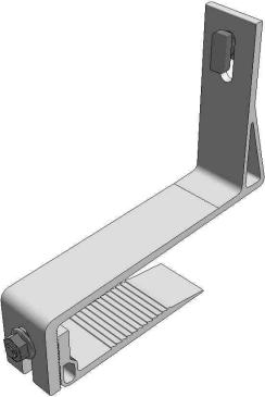 Actual product image Van der Valk Solar Systems 729540 Aluminium Slimline adjustable roof hook 35-59mm (Solar system mounting material)
