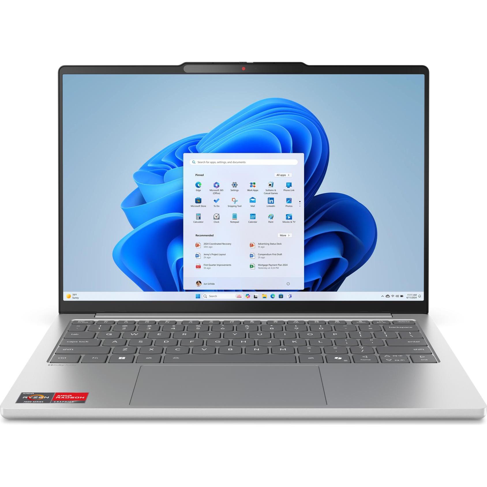 Lenovo IdeaPad Slim 5 13ARP10 (13.30", 1000 GB, 16 GB, Englisch International), Notebook, Grau