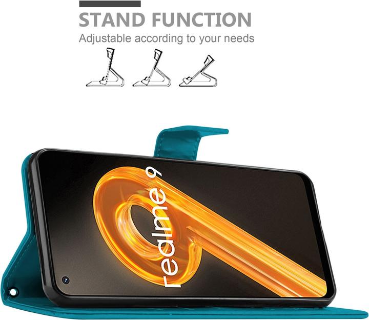 Image du produit Cadorabo Étui Flower Book pour Realme 9 4G / 9 PRO+ (Realme 9 4G, Realme 9 Pro Plus)