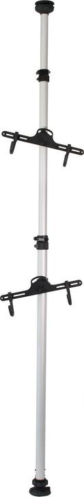 Actual product image Wiltec Telescopic bike rack 2 bikes 160-340cm 40kg hanging system stand