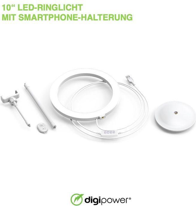 Actual product image DigiPower 10" LED ring light kit (Ring light)